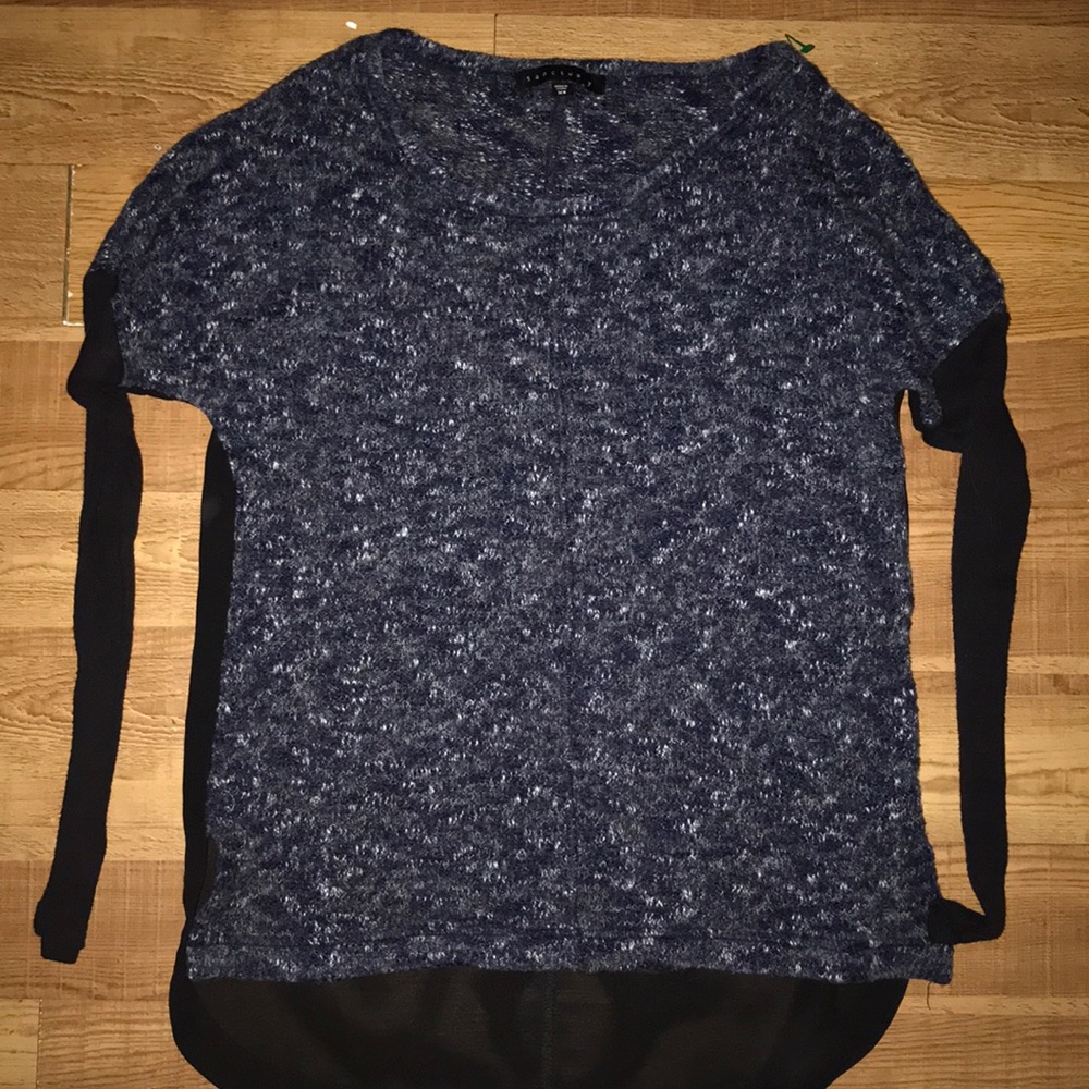 Long sleeve see-through shirt